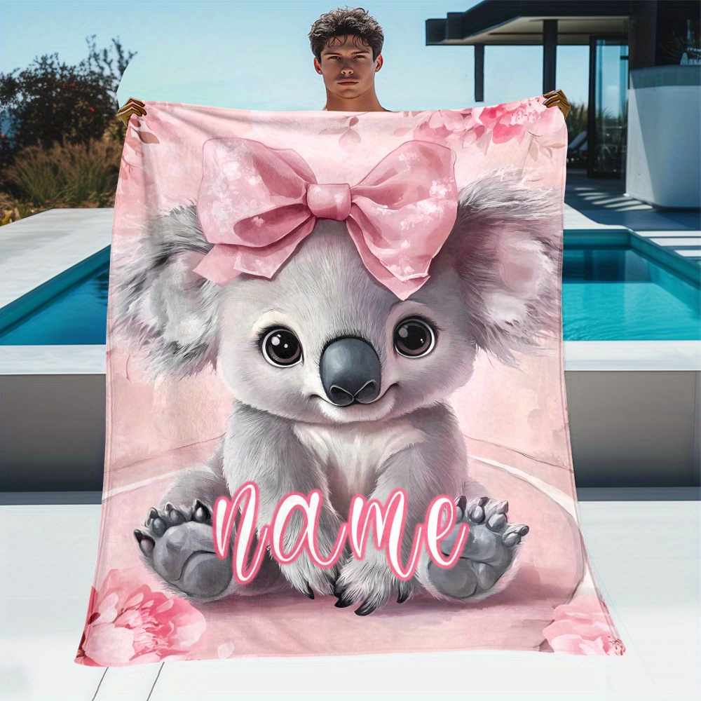 Outdoor Daybed Sofa - Coperta da viaggio personalizzata rosa con