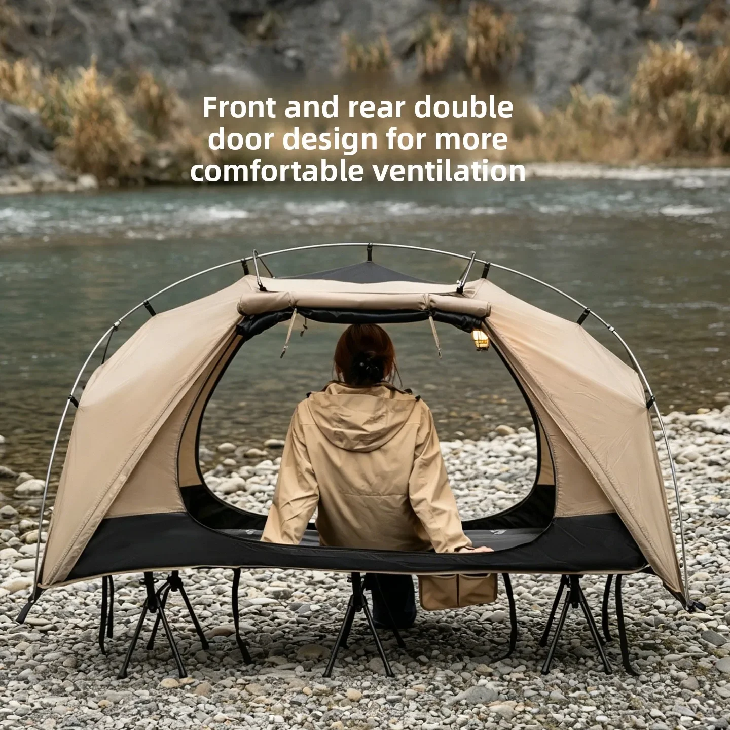 Outdoor Furniture Sunbrella - MOUNTAINHIKER Tenda da Campeggio con Letto,