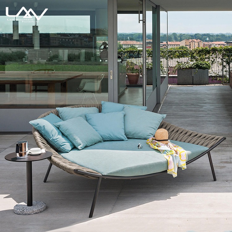 Outdoor Daybed Sofa - Lettino da Giardino Moderno in Corda