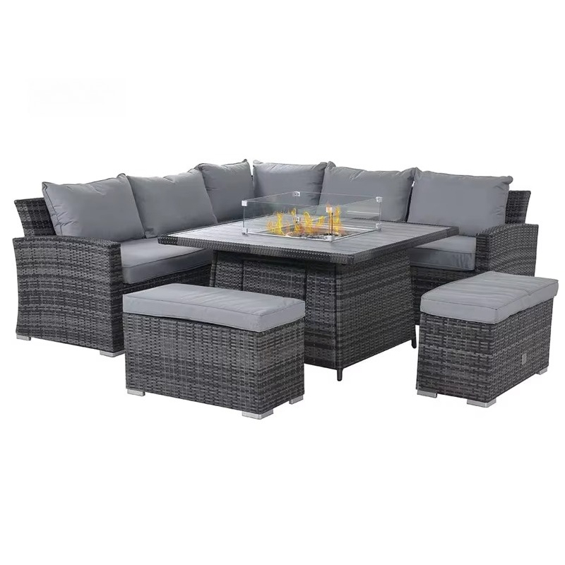 Set di mobili da esterno per p - Outdoor Furniture With Fire Pit Table recensione e prezzo
