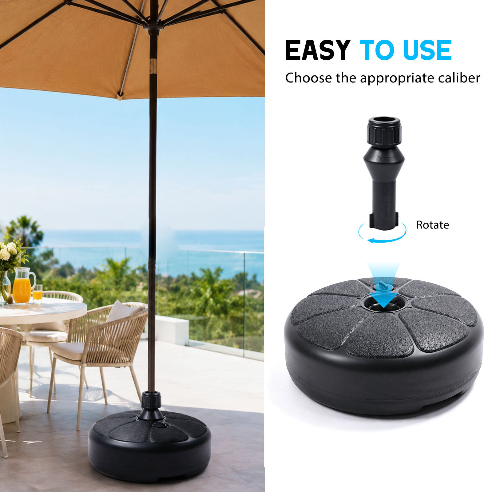 Base per Ombrellone Riempibile - Outdoor Furniture Umbrella recensione e prezzo