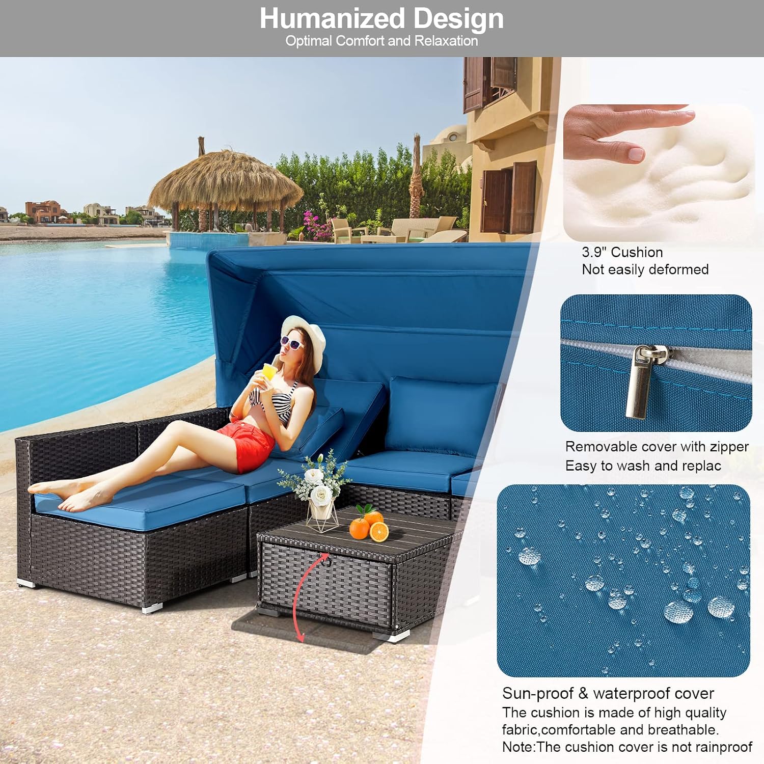 Divano da esterno in rattan co - Outdoor Daybed Sofa recensione e prezzo
