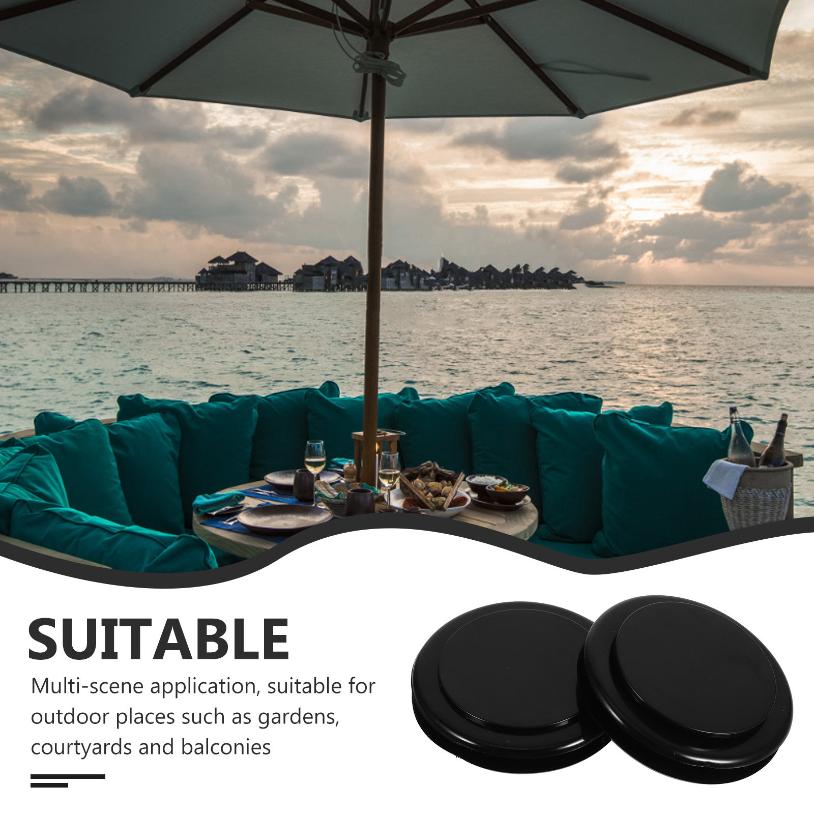 2 set di anelli per fori di om - Outdoor Furniture Umbrella recensione e prezzo